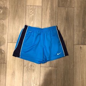 WOMENS - bright blue and navy NIKE shorts